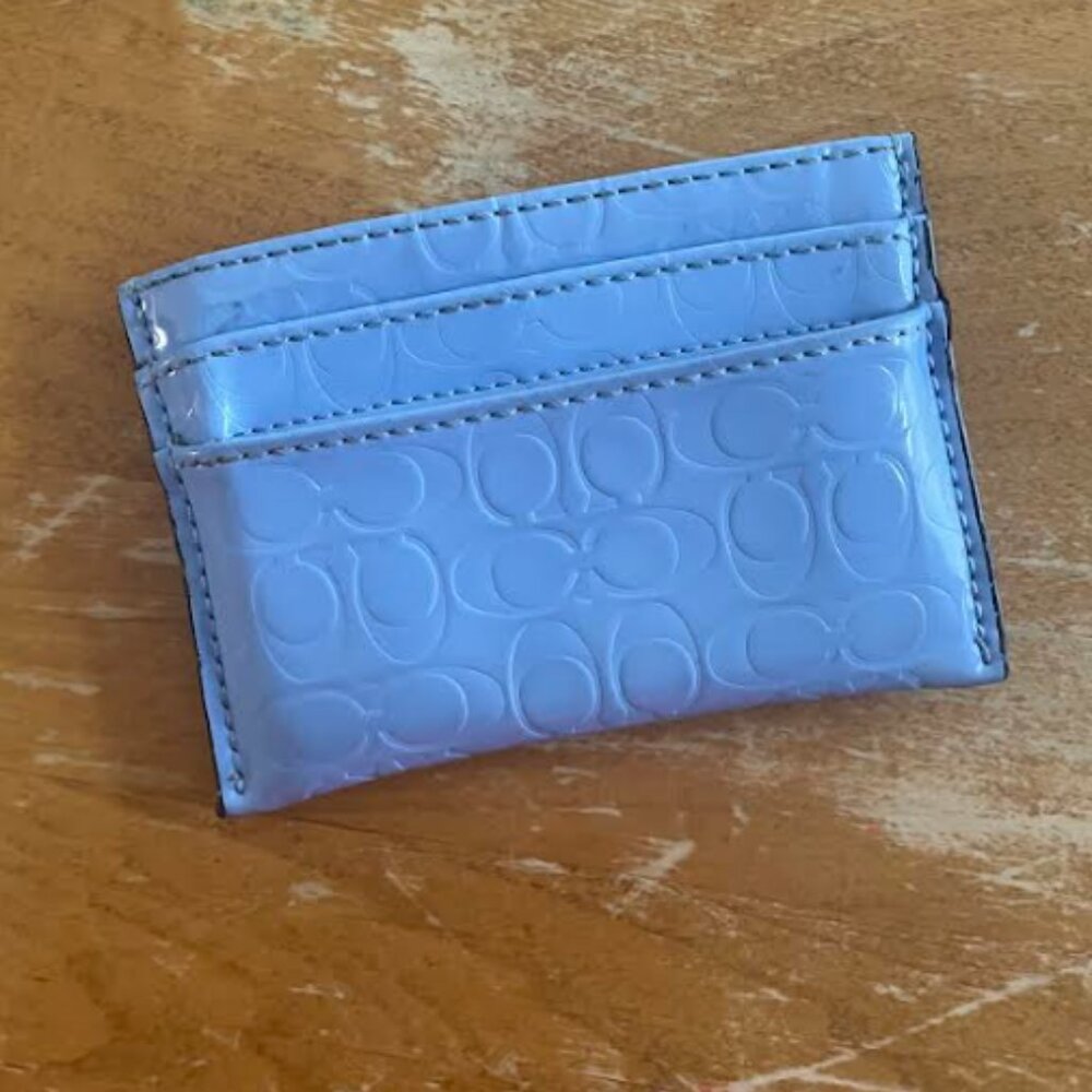 Coach Card Case, Beautiful Baby Blue!